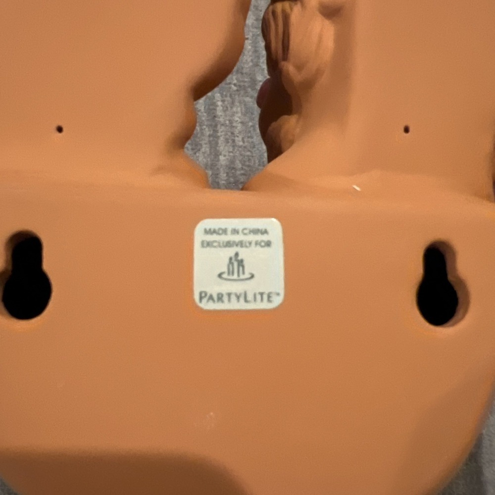 PartyLite Terra‎ Cotta Angel Sconce Tealight Votive Candle Holder P8020 No Box - Picture 5 of 9